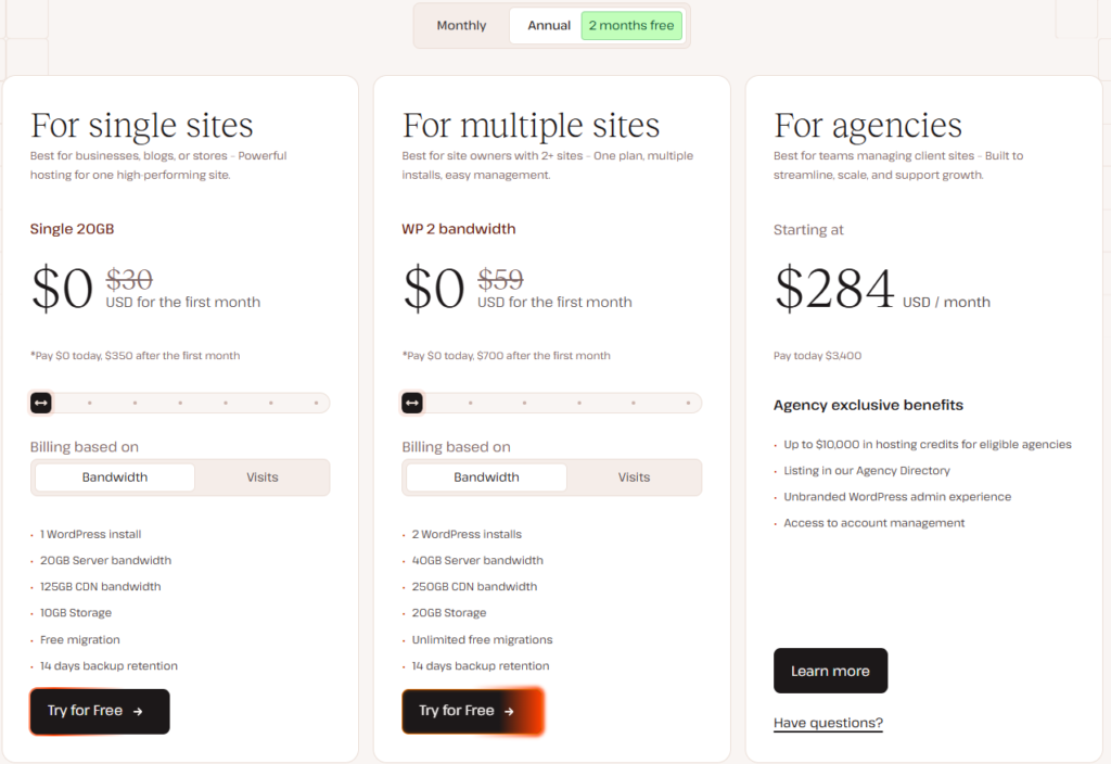 Kinsta Hosting Pricing & Plan