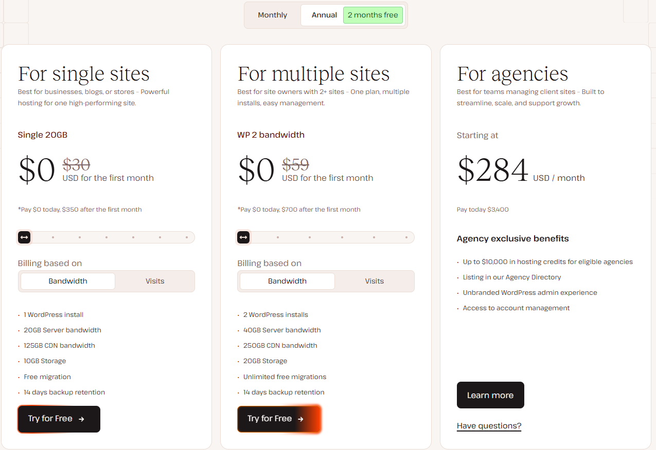 Kinsta Hosting Pricing & Plan