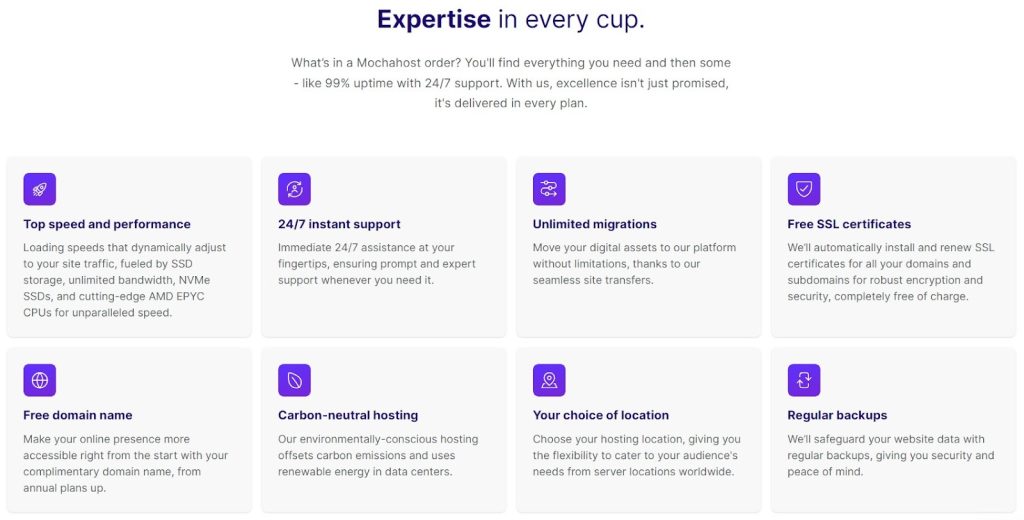 Mochahost Features