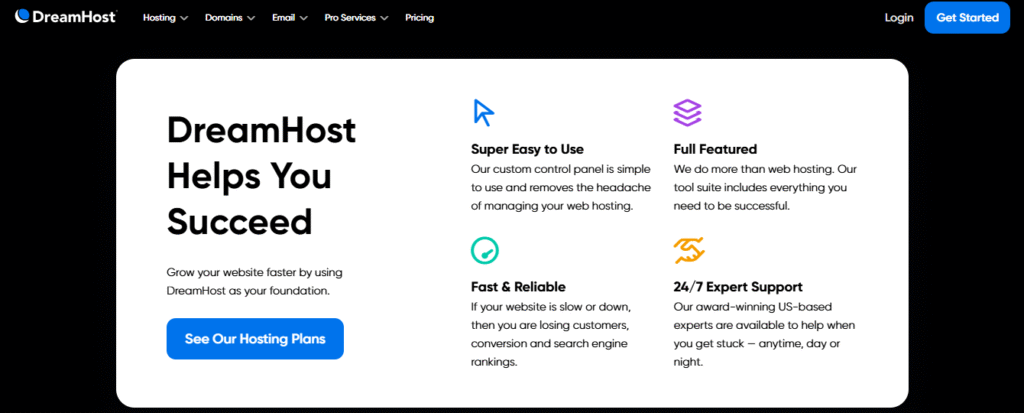 Features of Dreamhost