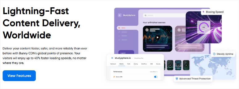 DreamPress plan with Bunny CDN