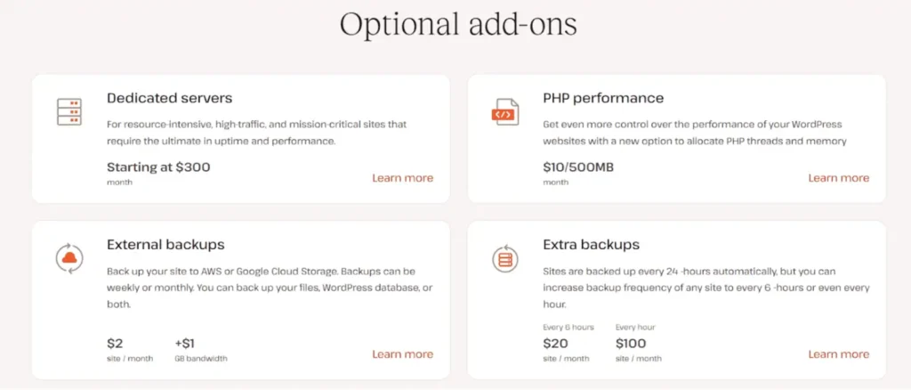 Kinsta Addons Page