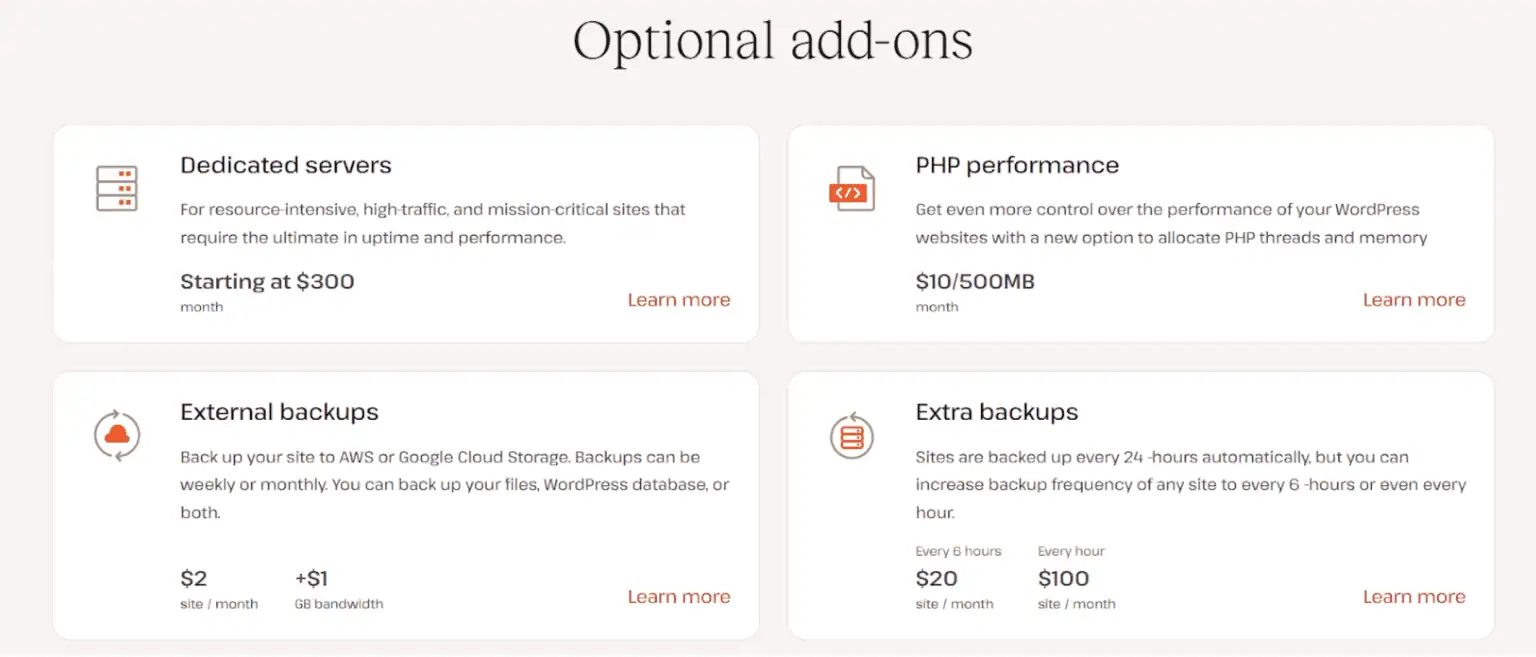 Kinsta Addons Page