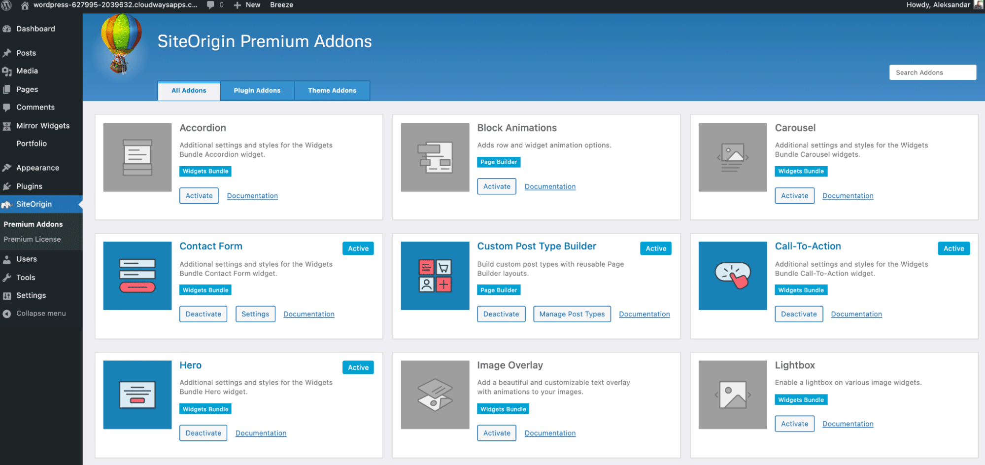 SiteOrigin Page Builder