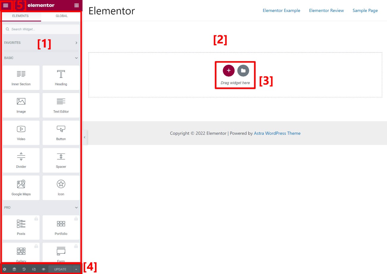 Elementor Interface