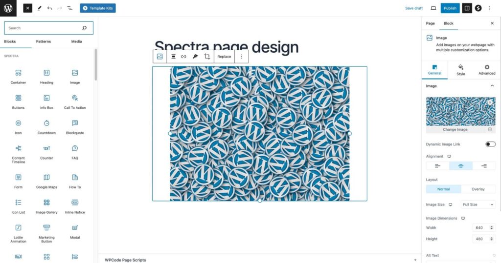 Spectra Pro user Interface